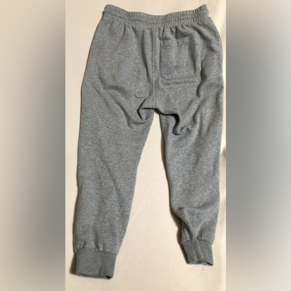 Gently worn. Pet and smoke free home. Grey sweats. Waist runs a little bigger.